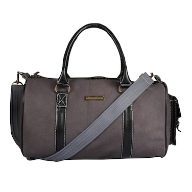 Mounthood Cladius Duffel Bag - Grey    Pu Leather