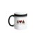 BYFT Black Printed Mug 100 % Ceramic Set of 1 (300 Ml, Peace Love Christmas)