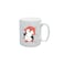 BYFT White Printed Mug 100 % Ceramic Set of 1 (300 Ml, Penguin Entangled in String Lights)