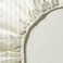 BYFT Tulip (Cream) King Size Fitted Sheet and Pillow Covers with 1 cm Satin Stripe (Set of 3 Pcs) 100% Cotton, Soft and Luxurious Hotel Quality Bed linen-300 TC