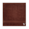 BYFT Daffodil Face Towel 30 x 30 Cm 500 Gsm Brown Stripe Diamond Dobby 100% Cotton Letter "V" White Thread Set of 06