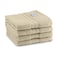 BYFT Home Trendy Hand Towel 50 x 90 Cm 550 Gsm Cream 100% Cotton Set of 01