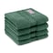 BYFT Home Ultra Hand Towel 50 x 90 Cm 550 Gsm Green 100% Cotton Set of 02