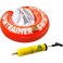 FREDS SWIM ACADEMY Red Swim Tube &amp; Yellow Hand Pump Set of 02