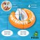 FREDS SWIM ACADEMY Orange Swim Tube &amp; Yellow Hand Pump Set of 02
