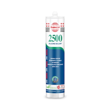 Asmaco 2500 Silicone Sealant - Black - 280 Ml - Set of 01
