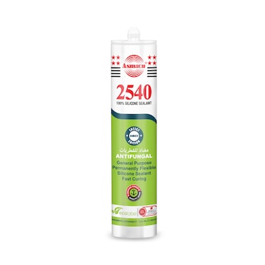 Asmaco 2540 Silicone Sealant - Black - 280 Ml - Set of 01