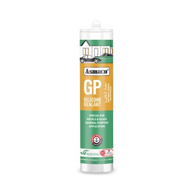 Asmaco Gp Silicone Sealant - White - 280 Ml - Set of 01