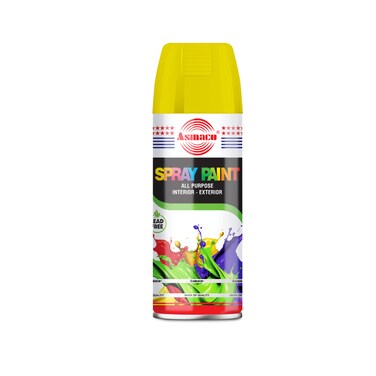 Asmaco Spray Paint - Fluorescent Yellow - 400 Ml - Set of 01