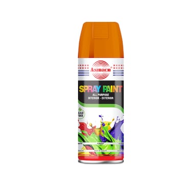 Asmaco Spray Paint - Orange - 400 Ml - Set of 01