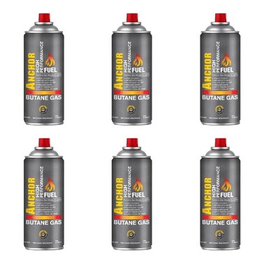 Anchor High Performance Fuel Butane Gas - 227G - Set of 06