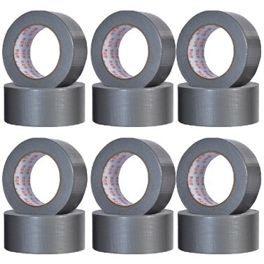 Asmaco Duct Tape - Grey - 48 Mm x 20 Yards - Set of 06