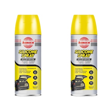 Asmaco Silicone Spray - 400 Ml - Set of 02