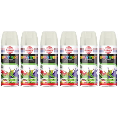 Asmaco Spray Paint - Cream - 400 Ml - Set of 06