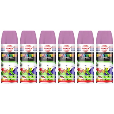 Asmaco Spray Paint - Light Violet - 400 Ml - Set of 06