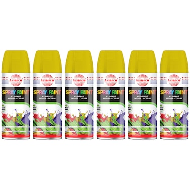 Asmaco Spray Paint - New Gold - 400 Ml - Set of 06