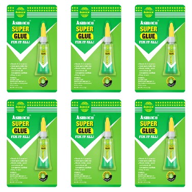 Asmaco Super Glue Single - 3 Gms - Set of 06