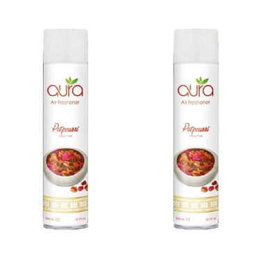 Aura Air Freshener Regular - Potpourri - 300 Ml - Set of 02