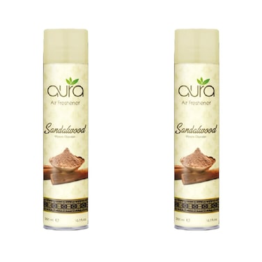 Aura Air Freshener Regular - Sandalwood - 300 Ml - Set of 02
