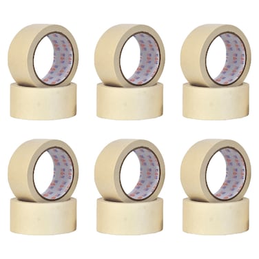 Masking Tape Normal Grade - White - 24 Mm x 25 Yards - Set of 06