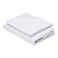 BYFT Home Design Single Flat Sheet (180 x 260 Cm) 1 Pillow Cover (50 x 75 Cm) White 100% Percale - Set of 2