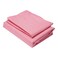 BYFT Home Design Single Flat Sheet (150 x 260 Cm) 1 Pillow Cover (50 x 75 Cm) Pink 100% Cotton- Set of 2
