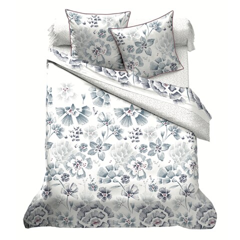 BYFT Home Design King Duvet Cover (240 x 200 Cm) 2 Pillow Cover (50 x 80 Cm) Printed Amarande 100% Cotton- Set of 3