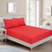 BYFT Home Design King Fitted Sheet (180 x 200 Cm) 2 Pillow Cover (50 x 80 Cm) All Around Elastic Rouge Gendre 100% Cotton- Set of 3