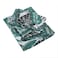 BYFT Home Design King Flat Sheet (240 x 260 Cm) 2 Pillow Cover (50 x 80 Cm) Printed Banana Palm 100% Cotton- Set of 3