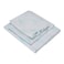 BYFT Home Design King Flat Sheet (240 x 260 Cm) 2 Pillow Cover (50 x 80 Cm) Printed Blue Eventail 100% Cotton- Set of 3