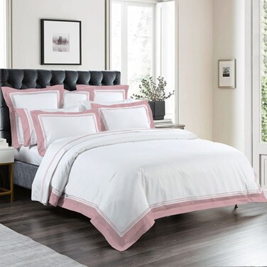 BYFT Home Design King Duvet Cover (230 x 240 Cm) 2 Pillow Cover (50 x 75 Cm) 250 Tc Rose Button Closure 100% Cotton- Set of 3