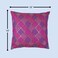 BYFT Orchard Cushion Cover 16 x 16 inch (Diagonal Checks Design - Fuchsia Pink) 40 x 40 cm Luxury Decorative Cushion Cover for Sofa, Bed &amp; Living Room- Set of 2 without inserts