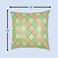 BYFT Orchard Cushion Cover 16 x 16 inch (Diagonal Checks Design - Yellow) 40 x 40 cm Luxury Decorative Cushion Cover for Sofa, Bed &amp; Living Room- Set of 2 without inserts