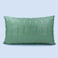 BYFT Orchard Cushion Cover 12 x 20 inch (Golden Checks Design - Green) 30 x 50 cm Luxury Decorative Cushion Cover for Sofa, Bed &amp; Living Room- Set of 2 without inserts