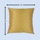 BYFT Orchard Cushion Cover 16 x 16 inch (Zig Zag Design - Yellow) 40 x 40 cm Luxury Decorative Cushion Cover for Sofa, Bed &amp; Living Room- Set of 2 without inserts