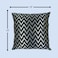 BYFT Orchard Cushion Cover 18 x 18 inch (Zig Zag Design - Black) 45 x 45 cm Luxury Decorative Cushion Cover for Sofa, Bed &amp; Living Room- Set of 2 without inserts