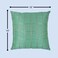 BYFT Orchard Cushion Cover 16 x 16 inch (Golden Checks Design - Green) 40 x 40 cm Luxury Decorative Cushion Cover for Sofa, Bed &amp; Living Room- Set of 2 with inserts