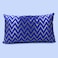 BYFT Orchard Cushion Cover 12 x 20 inch (Zig Zag Design - Royal Blue) 30 x 50 cm Luxury Decorative Cushion Cover for Sofa, Bed &amp; Living Room- Set of 2 with inserts