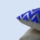 BYFT Orchard Cushion Cover 12 x 20 inch (Zig Zag Design - Royal Blue) 30 x 50 cm Luxury Decorative Cushion Cover for Sofa, Bed &amp; Living Room- Set of 2 with inserts