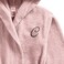 Daffodil Monogrammed Kids Bathrobe (108x104 Cm) 6 Year 400 Gsm Baby Pink Hooded Terry Cotton Set of 01 - Letter "C
