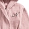 Daffodil Monogrammed Kids Bathrobe (108x104 Cm) 6 Year 400 Gsm Baby Pink Hooded Terry Cotton Set of 01 - Letter "N