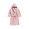 Daffodil Monogrammed Kids Bathrobe (108x104 Cm) 6 Year 400 Gsm Baby Pink Hooded Terry Cotton Set of 01 - Letter "T