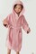 Daffodil Monogrammed Kids Bathrobe (125x133 Cm) 12 Year 400 Gsm Baby Pink Hooded Terry Cotton Set of 01 - Letter &quot;Q