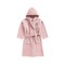 Daffodil Monogrammed Kids Bathrobe (125x133 Cm) 12 Year 400 Gsm Baby Pink Hooded Terry Cotton Set of 01 - Letter &quot;Q