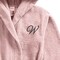 Daffodil Monogrammed Kids Bathrobe (125x133 Cm) 12 Year 400 Gsm Baby Pink Hooded Terry Cotton Set of 01 - Letter &quot;W