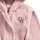 Daffodil Monogrammed Kids Bathrobe (125x133 Cm) 12 Year 400 Gsm Baby Pink Hooded Terry Cotton Set of 01 - Letter "W