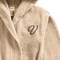 Daffodil Monogrammed Kids Bathrobe (120x124 Cm) 10 Year 400 Gsm Beige Hooded Terry Cotton Set of 01 - Letter &quot;V