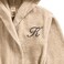 Daffodil Monogrammed Kids Bathrobe (125x133 Cm) 12 Year 400 Gsm Beige Hooded Terry Cotton Set of 01 - Letter "K
