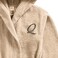 Daffodil Monogrammed Kids Bathrobe (125x133 Cm) 12 Year 400 Gsm Beige Hooded Terry Cotton Set of 01 - Letter "Q