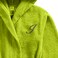 Daffodil Monogrammed Kids Bathrobe (108x104 Cm) 6 Year 400 Gsm Green Hooded Terry Cotton Set of 01 - Letter "I